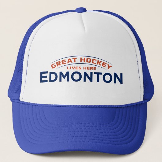 Great Hockey Edmonton Trucker Hat Pet (Voorkant)