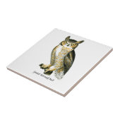 Great Horn Owl Tegeltje (Zijkant)