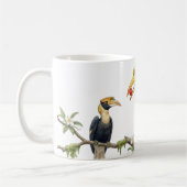 Great Hornbill True Love Watercolor Coffee Mug Koffiemok (Links)