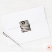 Great Horned Owl - Bubo Virginianus Subarcticus Vierkante Sticker (Envelop)