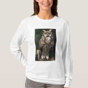 Great Horned Owl (Bubo virginianus), volledig lich T-shirt