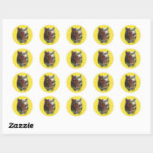 Great Horned Owl - Envelope Stickers (Vel)