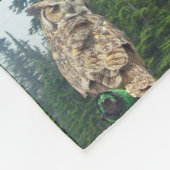 Great Horned Owl Fleece Blanket Deken (Hoek)