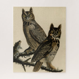 Great Horned Owl from Audubon's Birds of America Legpuzzel