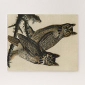 Great Horned Owl from Audubon's Birds of America Legpuzzel (Horizontaal)