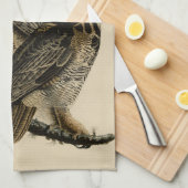 Great Horned Owl from Audubon's Birds of America Theedoek (Quarter Fold)