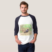 Great Horned Owl - Hagerman NWR - Raglan T-shirt (Voorkant volledig)
