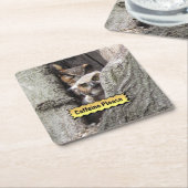 Great Horned Owl Onderzetter Set (Schuin)