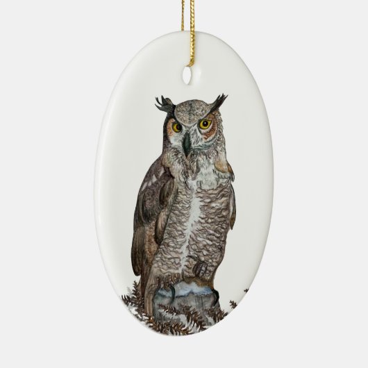 Great Horned Owl Ornament (Rechts)