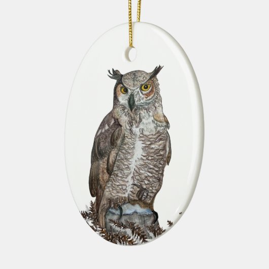 Great Horned Owl Ornament (Links)