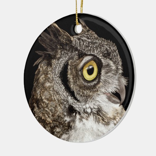 Great Horned Owl Ornament - "Bella" (Links)