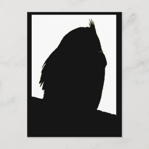 Great Horned Owl Profile Briefkaart