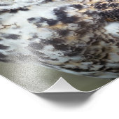 Great Horned Owl Profile Foto Afdruk (Hoek)