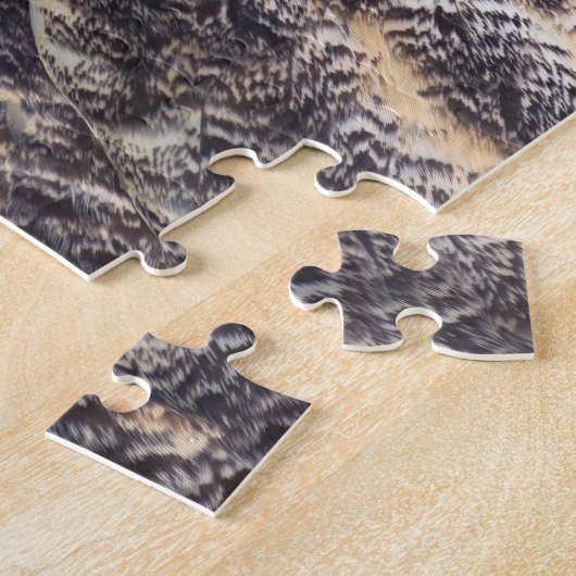 Great Horned Owl Profile Legpuzzel (Zijkant)