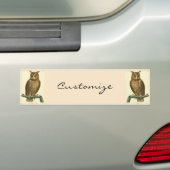 Great Horned Owl Thunder_Cove Bumpersticker (Op auto)