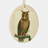 Great Horned Owl Thunder_Cove Keramisch Ornament (Rechts)