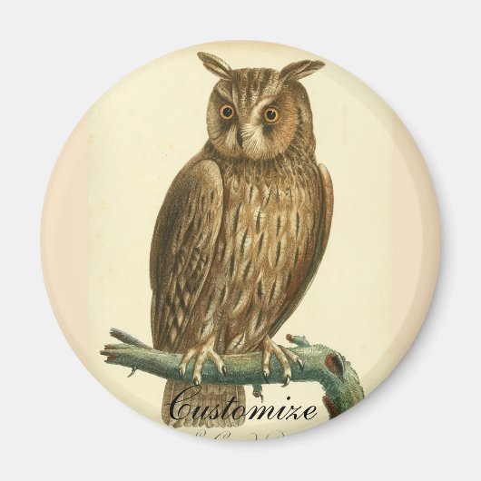 Great Horned Owl Thunder_Cove Magneet (Voorkant)