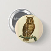 Great Horned Owl Thunder_Cove Ronde Button 5,7 Cm (Voorkant /achterkant)