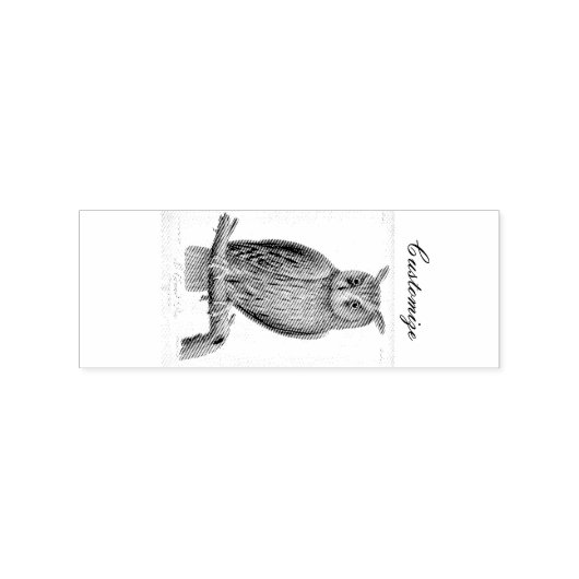 Great Horned Owl Thunder_Cove Rubberstempel (Afrduk)