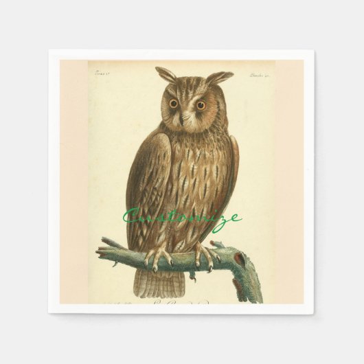 Great Horned Owl Thunder_Cove Servet (Voorkant)
