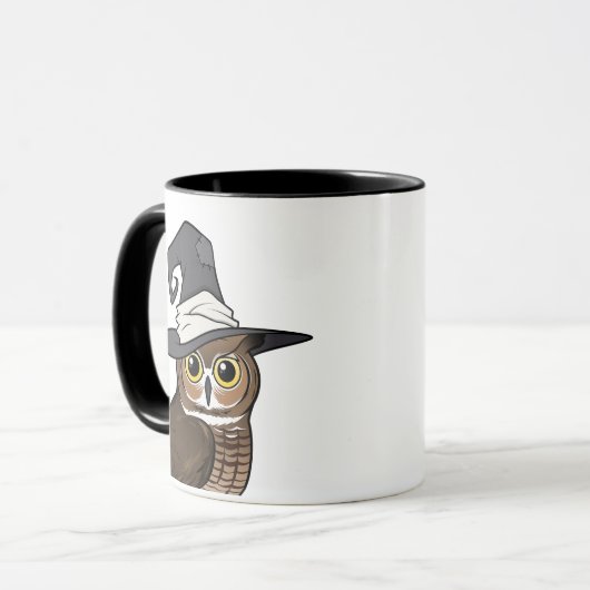 Great Horned Owl Witch! Mok (Voorkant links)