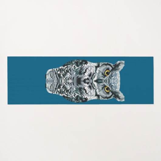 Great Horned Owl Yogamat (Achterkant (horizontaal))