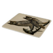 Great Horned Owls (door John James Audubon) Snijplank (Hoek)