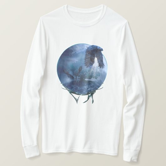 Great Horned Owls MIDNIGHT RAIDERS T-shirt (Design voorkant)