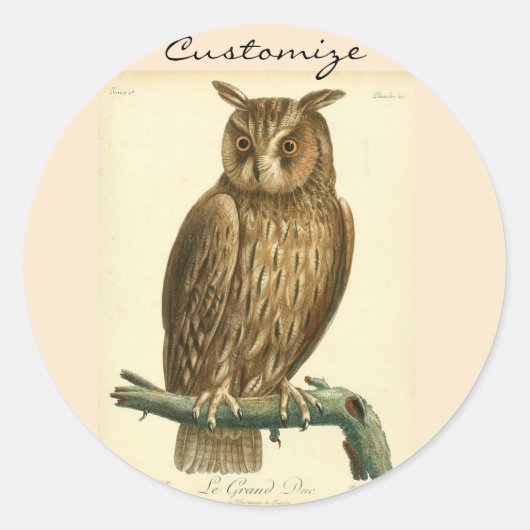 Great Horned OwlThunder_Cove Ronde Sticker (Voorkant)