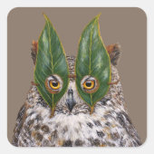 Great horned uil stickers (Voorkant)
