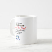 Great HR Manager Personalized Name Gift Koffiemok (Voorkant links)