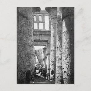 Great Hypostyle Hall Karnak Egypt ~ 1845 Briefkaart