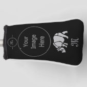 Great Indian Rhinoceros The Unicorn Rhino Monogram Golfheadcover (Voorkant)