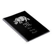 Great Indian Rhinoceros The Unicorn Rhino Monogram Notitieboek (Rechterzijde)