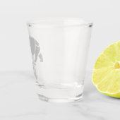 Great Indian Rhinoceros The Unicorn Rhino Monogram Shot Glas (Rechts)