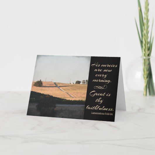 Great is Thy Faithfulness Greeting Card Kaart (Voorkant)