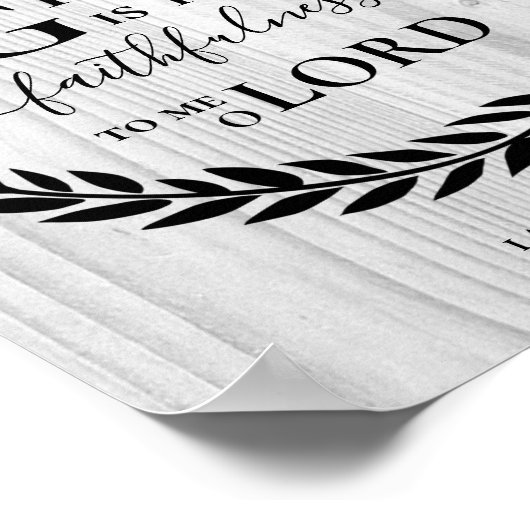 GREAT IS UW ONGESCHIKTE Christelijke Poster VAN Ho (Hoek)