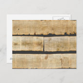 Great Isaiah Scroll Dead Zee Scrolls 1QIsaa Briefkaart (Voorkant / Achterkant)