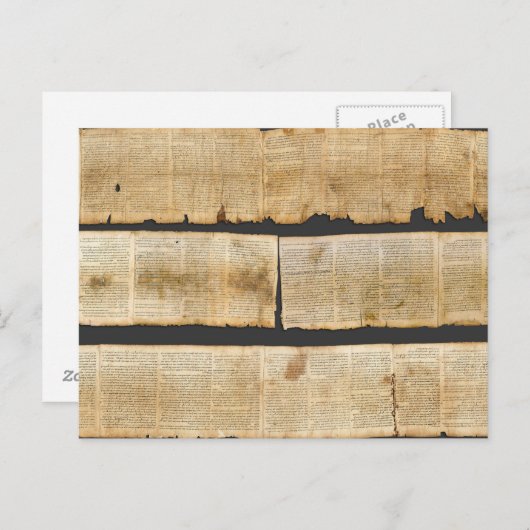 Great Isaiah Scroll Dead Zee Scrolls 1QIsaa Briefkaart (Voorkant / Achterkant)