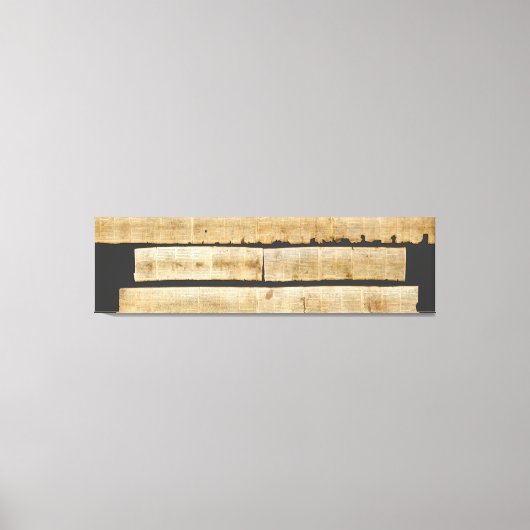 Great Isaiah Scroll Dead Zee Scrolls 1QIsaa Canvas Afdruk (Voorkant)