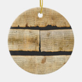 Great Isaiah Scroll Dead Zee Scrolls 1QIsaa Keramisch Ornament (Voorkant)
