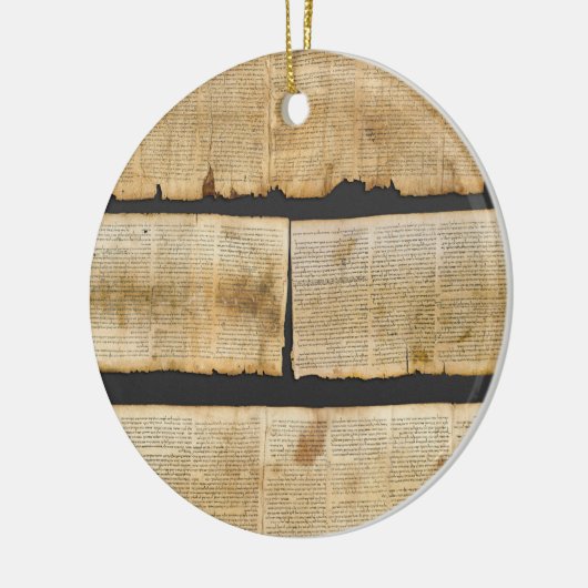 Great Isaiah Scroll Dead Zee Scrolls 1QIsaa Keramisch Ornament (Links)