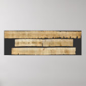 Great Isaiah Scroll Dead Zee Scrolls 1QIsaa Poster (Voorkant)