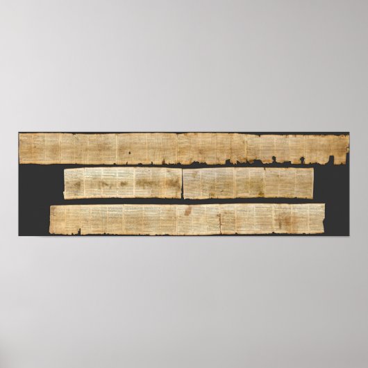 Great Isaiah Scroll Dead Zee Scrolls 1QIsaa Poster (Voorkant)