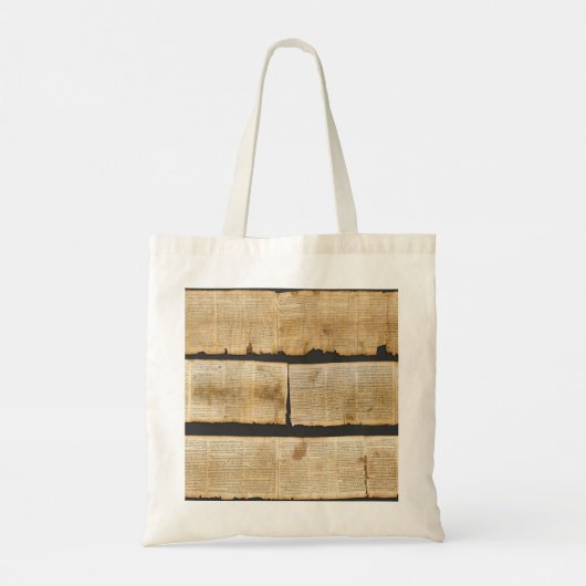 Great Isaiah Scroll Dead Zee Scrolls 1QIsaa Tote Bag (Achterkant)