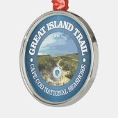 Great Island Trail (rood) Metalen Ornament (Links)