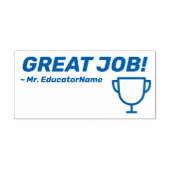 "GREAT JOB!" + Rubberstempel van de educator Zelfinktende Stempel (Design)