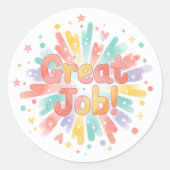 Great Job! Sheet of stickers (Voorkant)