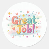 Great Job! Sheet of stickers (Voorkant)
