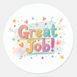 Great Job! Sheet of stickers